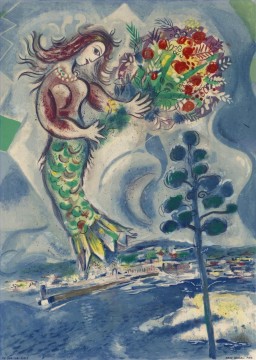 海の美しさ 現代 マルク・シャガール Oil Paintings